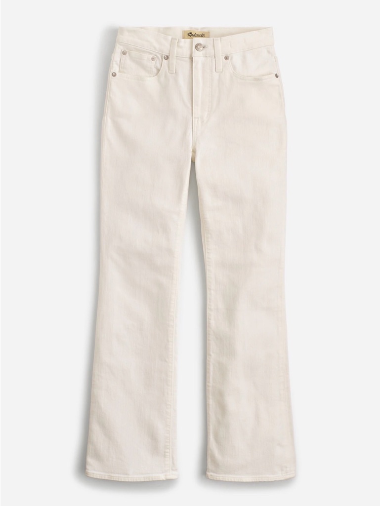 Madewell White Flare Jeans